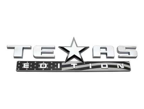 Emblema Texas Edition Alto Relieve Chevrolet Silverado Foto 3