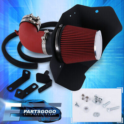 For 09-15 Cadillac Cts-v 6.2l V8 Red Cold Air Intake Sys Aac