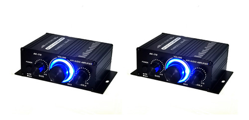 2 Amplificadores Estéreo Dc12 V, Reproductor De Audio Hi-fi