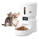 Dispensador De Alimento Automático De 4l Para Perros Y Gatos