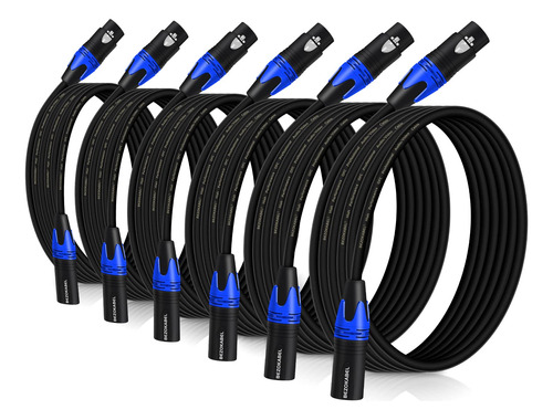 Bezokabel Cables Xlr, Cables De Microfono Xlr De 6 Pies, 6 P