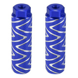 Par Posapies Para Bicicleta Bmx Mtb Eje Diá 3/8'' Azul