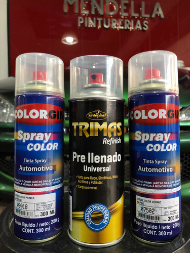 Pintura Para Llantas Automotriz Primer + Color +laca Sherwin