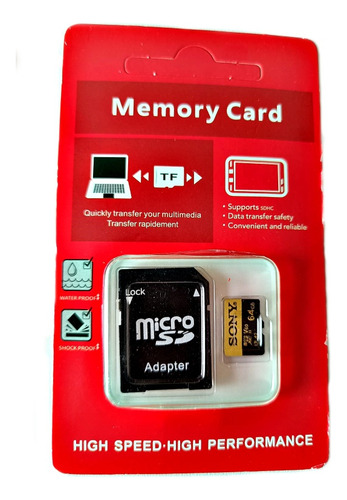 Memoria Micro Sd Sony De 64gb Nivel 10 Ultrahd 4k 