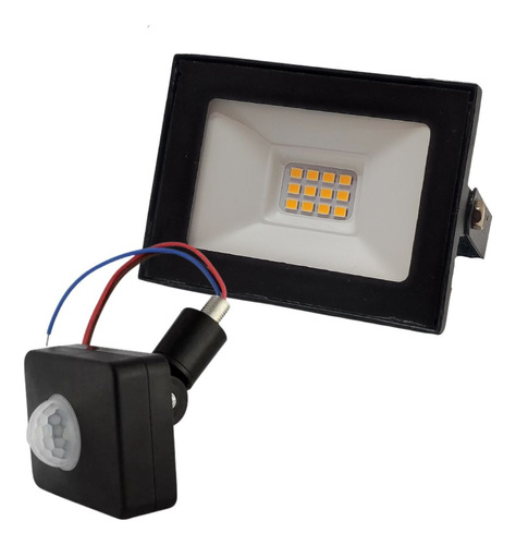 Reflector Led 10w Sensor De Movimiento Proyector Exterior 