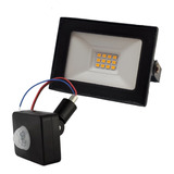 Reflector Led 10w Sensor De Movimiento Proyector Exterior 