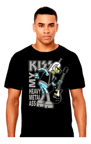 Futurama - Bender - Kiss - Polera