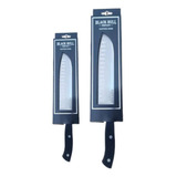 Set 2 Cuchillos 7' Y 5' Santoku Texas Black Bull