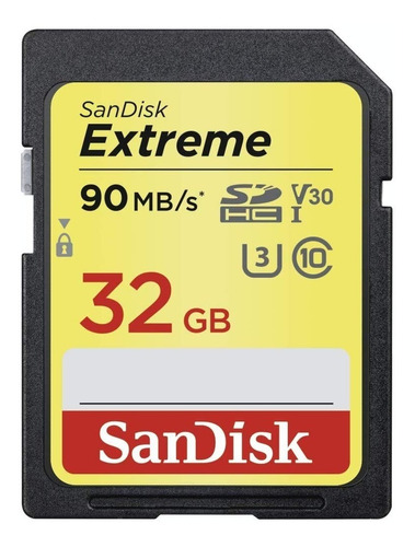 Sandisk Extreme 90mb/s X600 32gb U3 Sdhc Class 10 V30. Fact