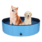 Piscina Plegable De Plástico Duro Para Perros, Bañera Multiu