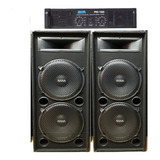 2bafles Columna Doble 15 900w/driver1puLG.mas Potencia 700w!