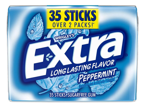 Chicles Extra Longlasting Peppermint 35 Pzas