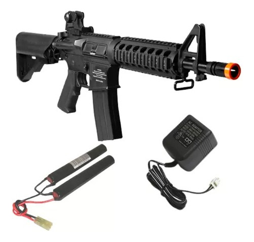 Airsoft Colt M4 Electrico Bbs 6mm Cqb Aeg Negro Xchws P