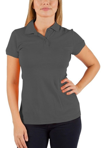 Playera Polo Suave Premium Mujer Clásica Lisa