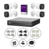 Kit Camaras Dahua Hd Dvr 4ch + 4 Camaras Bullet Full Hd 2mpx