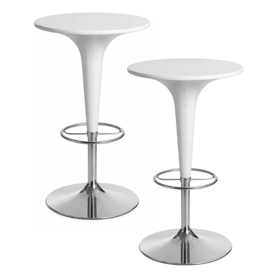 Set X2 Mesa Alta Para Cocina Barra Desayunador Con Apoyapie | Envío gratis