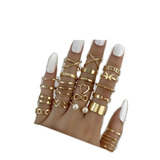 Set Multi X21 Anillos Diferentes Tamaños Estilo Libre