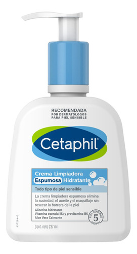 Cetaphil Crema Limpiadora Espuma Hidratante 237ml