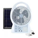 Ventilador Recargable Multifuncional Con Panel Solar Gd-8029