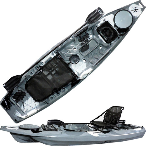 Caiaque Flash Kayak Pesca Cadeira Alumínio Remo