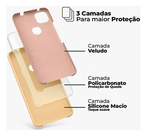 Capinha Silicone Compatível C/ Galaxy S20 Ultra Veludo Cover Cor Lilás