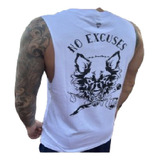 Musculosa Equilibrio Over No Excuses Blanca