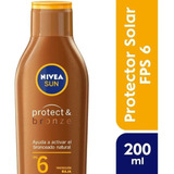 Nivea Sun Bronceador F6 Protect & Bronze 200ml