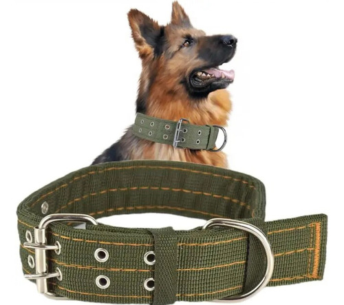 Collar De Lona Para Perros Grandes Mascotas 78 Cm Resistente