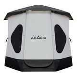 Casa De Campaña Plegable Acacia 8 Ventanas Glamping -negro