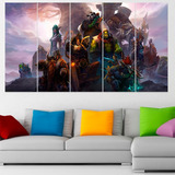 Cuadro Poliptico Personajes World Of Warcraft Wow 120x70cm 