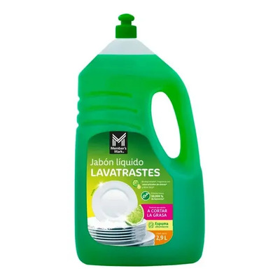 Jabon Liquido Lavatrastes Arranca Grasa 2.9 L Members Mark