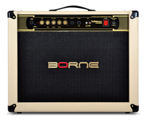 Amplificador Borne Vorax Studio 12100 Para Guitarra De 100w Cor Creme/dourado 110v/220v