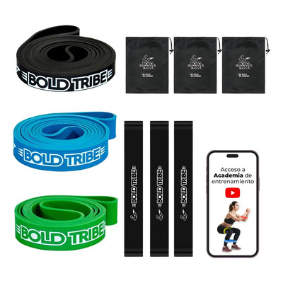 Hero Pack 3 Ligas Resistencia Crossfit Pull Ups Con 3 Mini Bandas Bolsas Y Video Tutoriales Ejercicio Piernas Tapout Mma | Envío gratis