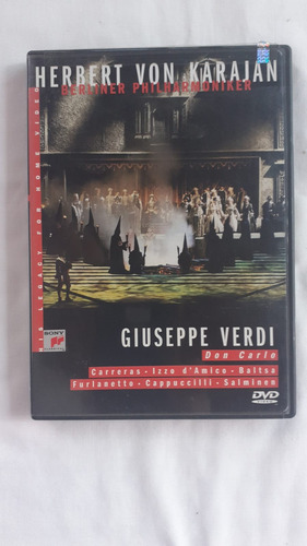 Dvd, Opera Don Carlo, Karajan, Usado