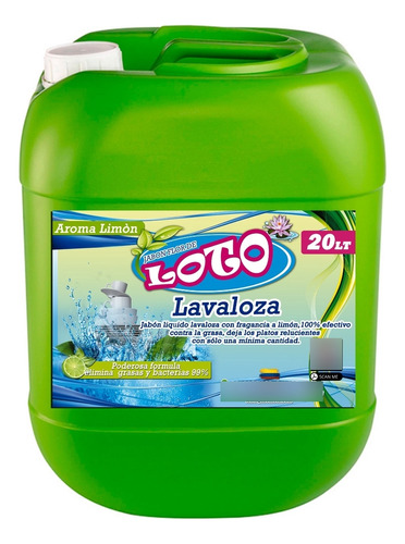 Jabon Liquido Lavaloza 20 - L a $3000