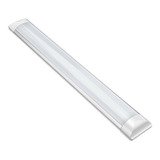 Luminaria Tubular Led Sobrepor Slim 18w Branco Frio 60cm 110v/220v (bivolt)