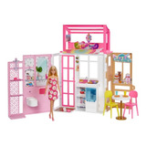Barbie Casa 2 Pisos Con Muebles Para Muñecas - Art Hcd48 