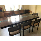 Juego Comedor: Mesa Guatambu +6 Sillas+2 Sillones Impecable