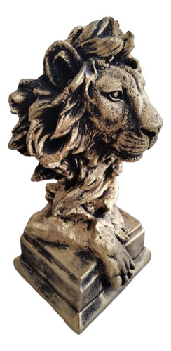 Estatua Face Rosto Leão Para Decoração Painel Da Sala Rac