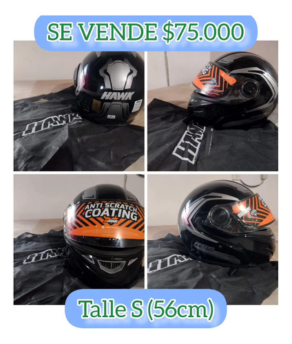 Casco Hawk Talle S. Excelente Estado.