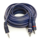 Cable Audio Stereo  Miniplug 3.5 A 2 Rca 4 Mts Auxiliar