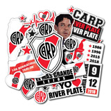 Etiquetas Sticker River Plate Futbol Aptas Para Termo Mate 