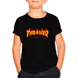 Polera Estampada Thrasher Magazine Skate  Niño