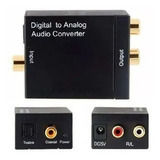 Adaptador Conversor Ótico Toslink E Coaxial Digital P/ Rca