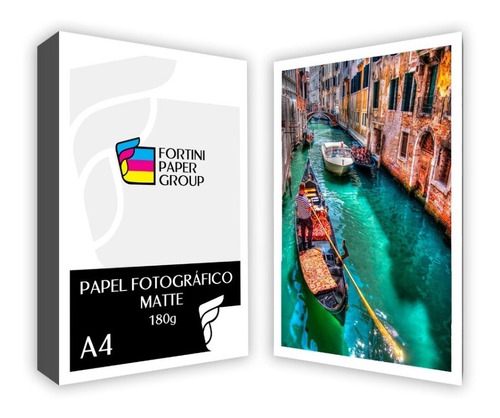 60 Folhas Papel Foto Matte 180g A4 Fosco A Prova Dagua Jato