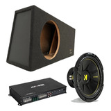 Subwoofer Kikcer 12 Con Cajon Y Amplificador