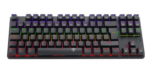 Teclado Gamer Mecánico T-dagger T-tgk313 Bora Rainbow Blue