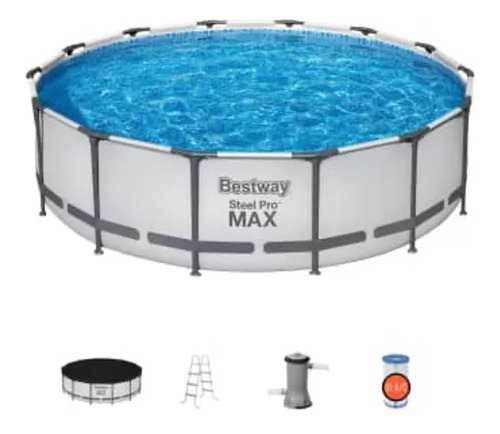 Piscina Alberca Circular Bestway Steel Pro 4.27m +accesorios