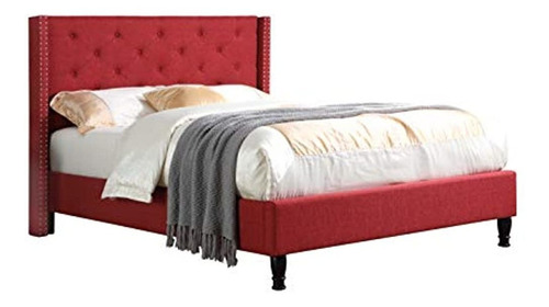 Home Life Premiere Clasicos Ropa De Cama De Lino Rojo Borgo