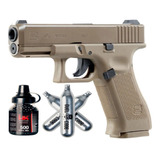 Pistola Co2 Umarex Glock 19x Metal 4,5 Mm Semi Auto + Kit